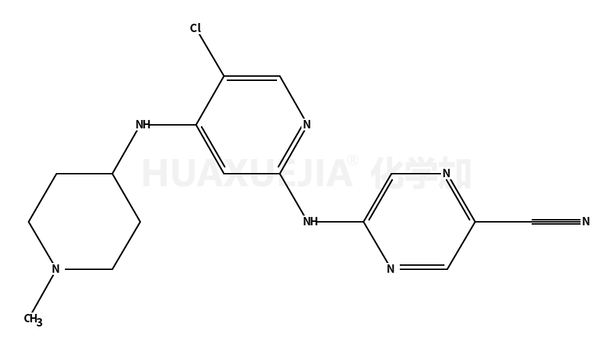 5-[[5-chloro-4-[(1-methylpiperidin-4-yl)amino]pyridin-2-yl]amino]pyrazine-2-carbonitrile