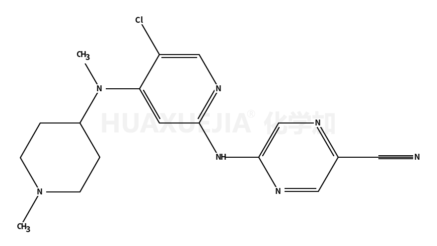 5-[[5-chloro-4-[methyl-(1-methylpiperidin-4-yl)amino]pyridin-2-yl]amino]pyrazine-2-carbonitrile