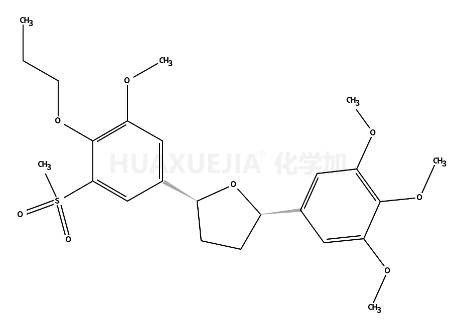 (2S,5S)-2-(3-methoxy-5-methylsulfonyl-4-propoxyphenyl)-5-(3,4,5-trimethoxyphenyl)oxolane