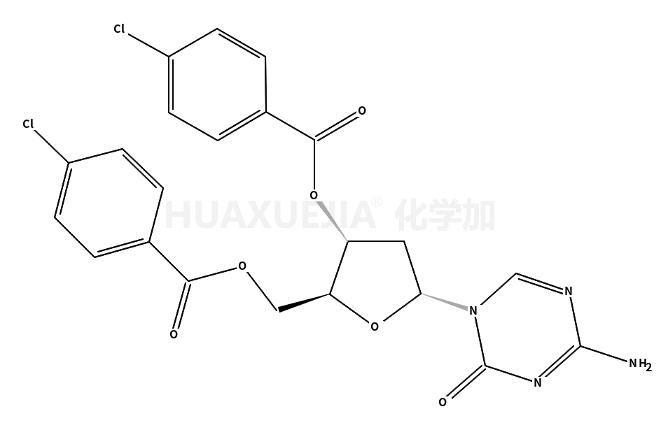 4-Amino-1-[3,5-bis-O-(4-chlorobenzoyl)-2-deoxy-α-D-erythro-pentofuranosyl]-1,3,5-triazin-2(1H)-one