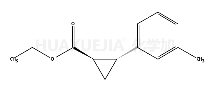 环丙羧酸,  2-(3-甲基苯基)-,  乙基酯,(1R,2R)-rel-
