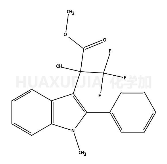 (+/-)-3,3,3-trifluoro-2-hydroxy-2-(1-methyl-2-phenylindol-3-yl)propionic acid methyl ester