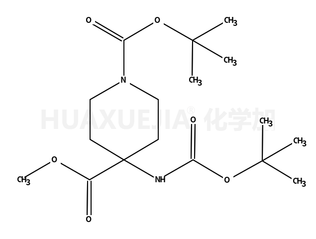 1-tert-butyl 4-methyl 4-(tert-butoxycarbonylamino)piperidine-1,4-dicarboxylate