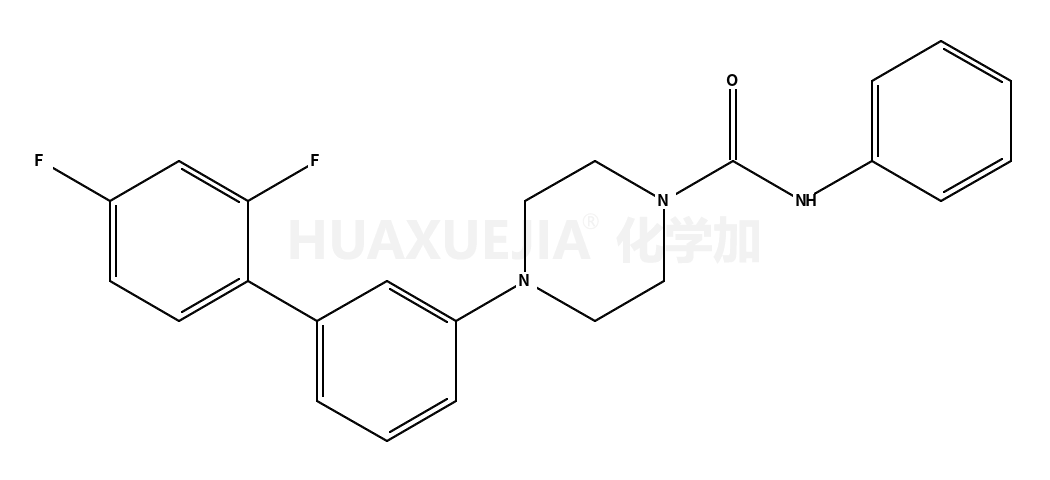 • 1-Piperazinecarboxamide, 4-(2',4'-difluoro[1,1'-biphenyl]-3-yl)-N-phenyl