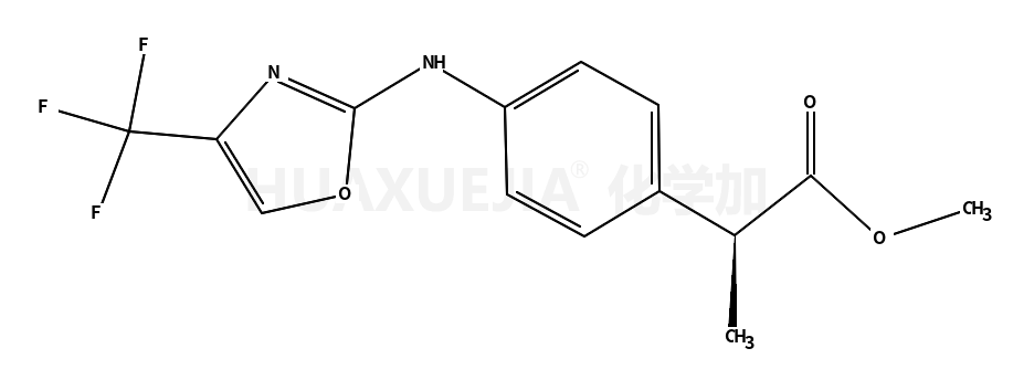 methyl (2R)-2-[4-[[4-(trifluoromethyl)-1,3-oxazol-2-yl]amino]phenyl]propanoate