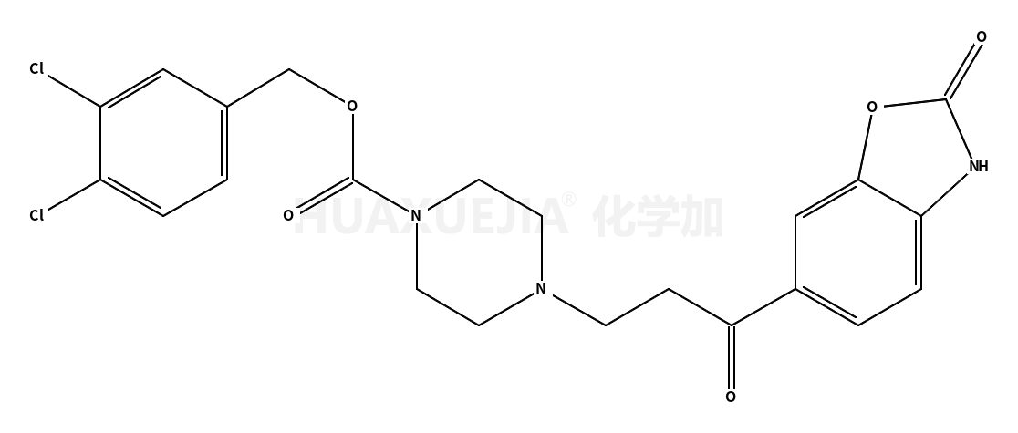(3,4-dichlorophenyl)methyl 4-[3-oxo-3-(2-oxo-3H-1,3-benzoxazol-6-yl)propyl]piperazine-1-carboxylate