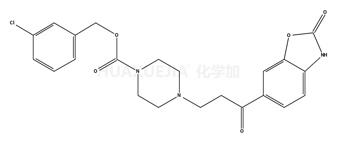 (3-chlorophenyl)methyl 4-[3-oxo-3-(2-oxo-3H-1,3-benzoxazol-6-yl)propyl]piperazine-1-carboxylate