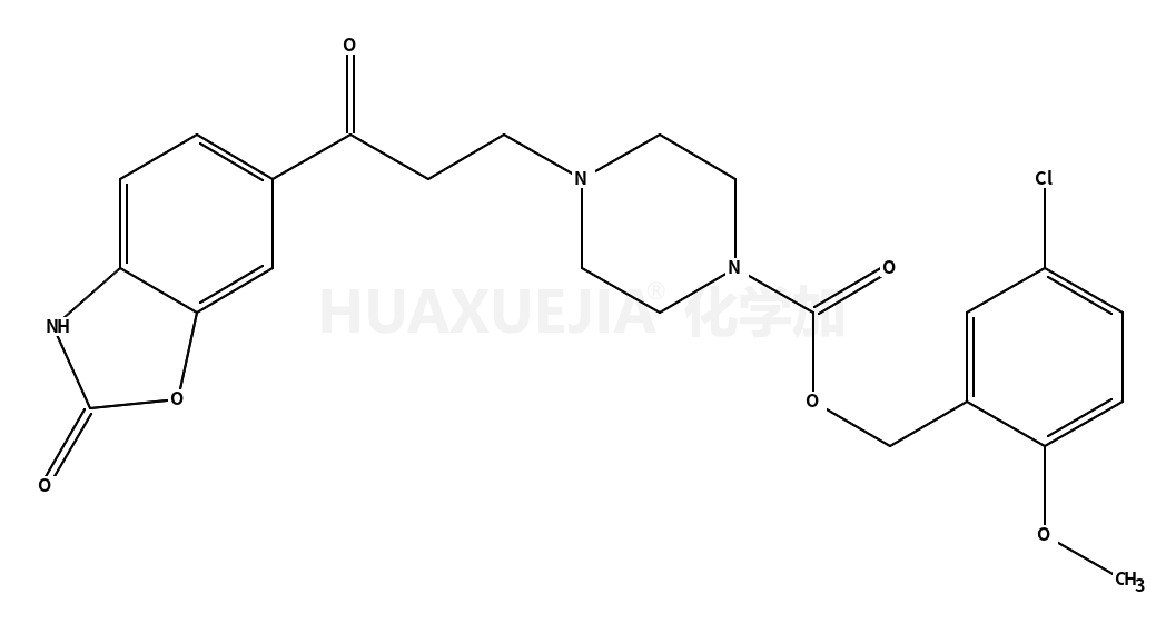 (5-chloro-2-methoxyphenyl)methyl 4-[3-oxo-3-(2-oxo-3H-1,3-benzoxazol-6-yl)propyl]piperazine-1-carboxylate