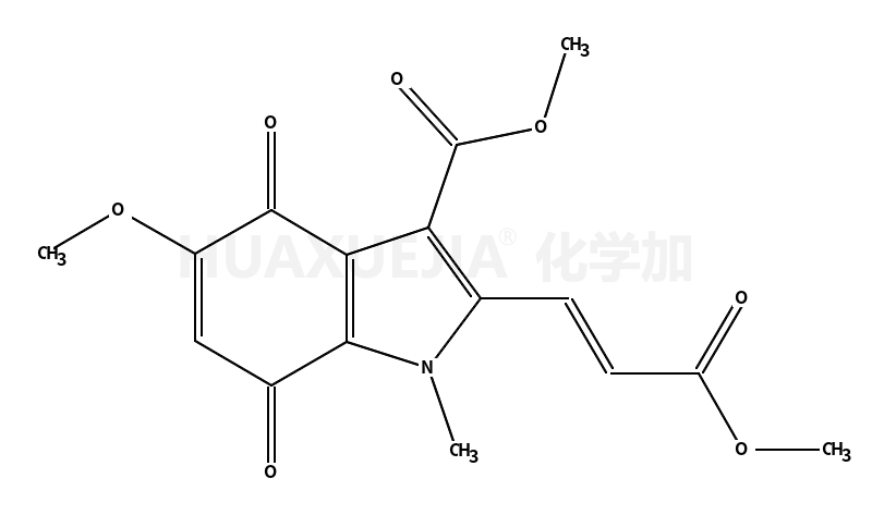 methyl (E)-5-methoxy-2-(3-methoxy-3-oxoprop-1-en-1-yl)-1-methyl-4,7-dioxo-4,7-dihydro-1H-indole-3-carboxylate