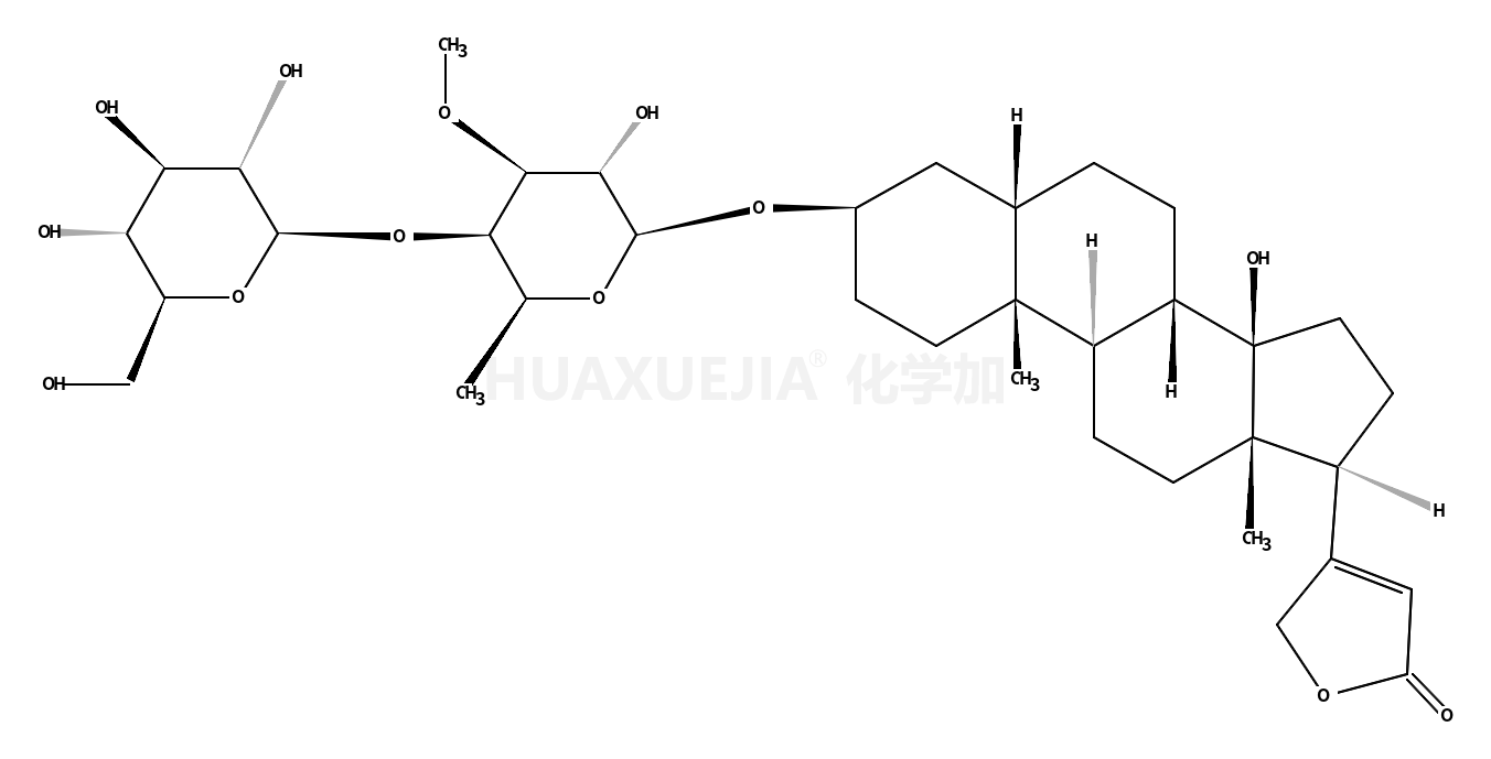 (3β,5β)-3-{[6-Deoxy-4-O-(β-D-glucopyranosyl)-3-O-methyl-α-L-gluco pyranosyl]oxy}-14-hydroxycard-20(22)-enolide