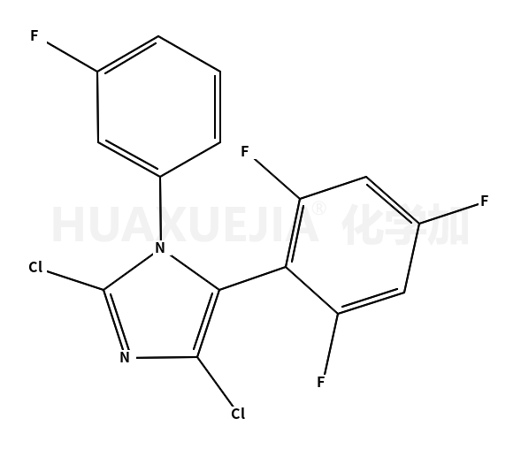 2,4-dichloro-1-(3-fluorophenyl)-5-(2,4,6-trifluorophenyl)imidazole