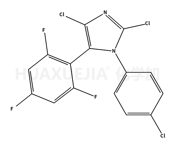 2,4-dichloro-1-(4-chlorophenyl)-5-(2,4,6-trifluorophenyl)imidazole