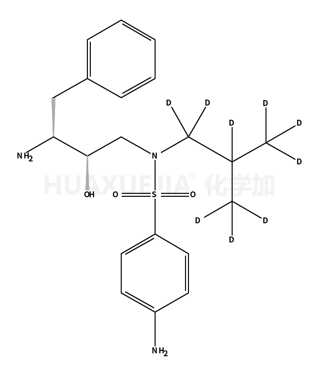 4-Amino-N-((2R,3S)-3-amino-2-hydroxy-4-phenylbutyl)-N-(isobutyl-d9)benzenesulfonamide