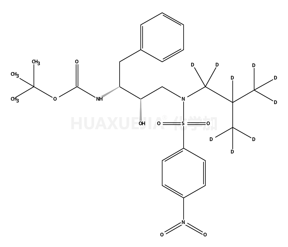 [(1S,2R)-1-Benzyl-2-hydroxy-3-[isobutyl-d9-[(4-nitrophenyl)sulfonyl]amino]
propyl]carbamic Acid tert-Butyl Ester