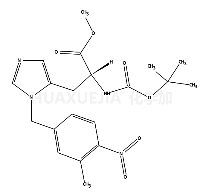 N-叔丁氧羰基-3-(3-甲基-4-硝基苄基)-L-组氨酸甲酯