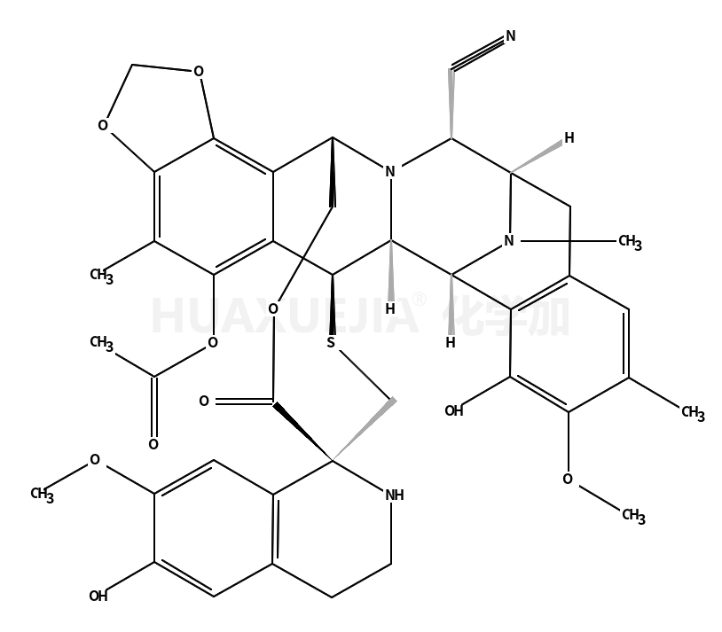 螺[6,16-(环硫丙氧代亚甲基)-7,13-亚氨基-12H-1,3-二噁唑并[7,8]异奎并[3,2-b][3]苯并吖辛因并-20,1'(2'H)-异喹啉]-14-甲腈,5-(乙酰氧基)-3',4',6,6a,7,13,14,16-八氢-6',8-二羟基-7',9-二甲氧基-4,10,23-三甲基-19-羰基-,(1'R,6R,6aR,7R