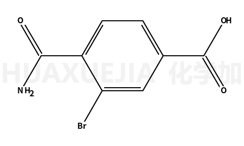 3-溴-4-(氨基羰基)苯甲酸