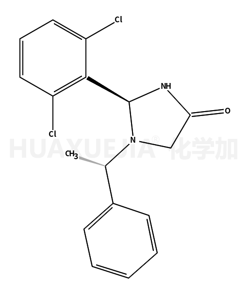 4-​Imidazolidinone, 2-​(2,​6-​dichlorophenyl)​-​1-​[(1R)​-​1-​phenylethyl]​-​, (2R)​-