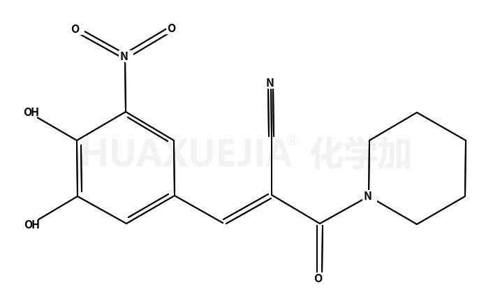 (E)-3-(3,4-dihydroxy-5-nitrophenyl)-2-(piperidine-1-carbonyl)prop-2-enenitrile