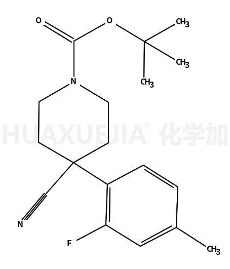 tert-butyl 4-cyano-4-(2-fluoro-4-methylphenyl)piperidine-1-carboxylate