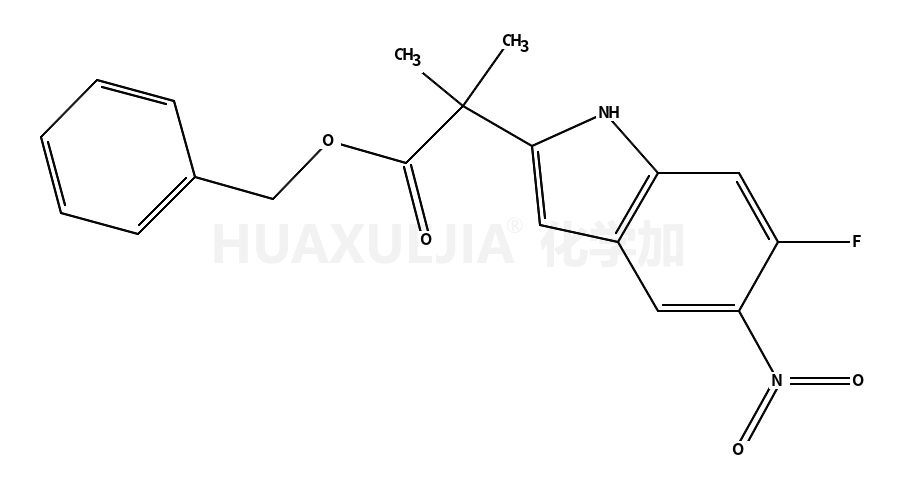 2-(6-氟-5-硝基-1H-吲哚-2-基)-2-甲基丙酸苄酯