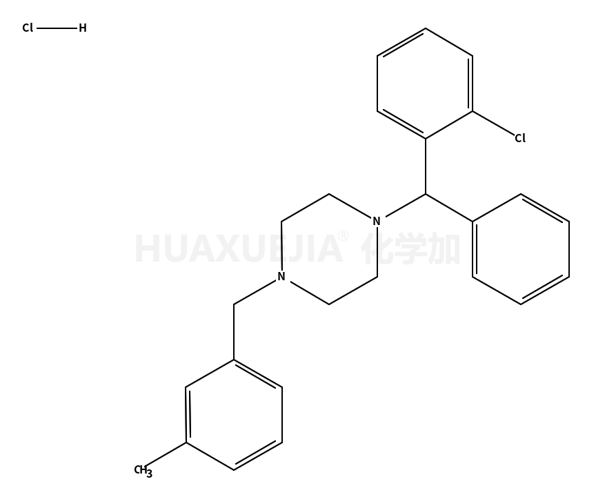 1-[(2-chlorophenyl)-phenylmethyl]-4-[(3-methylphenyl)methyl]piperazine,dihydrochloride