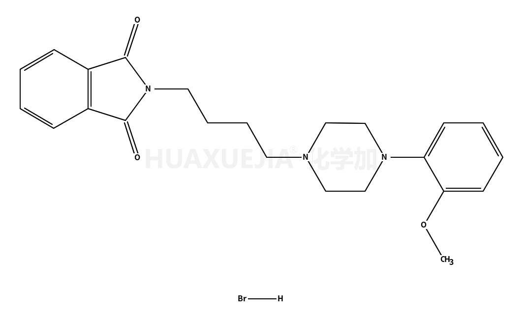 盐酸1-[2-甲氧苯基]-4-[4-(2-酞酰亚胺基)-丁基]哌嗪