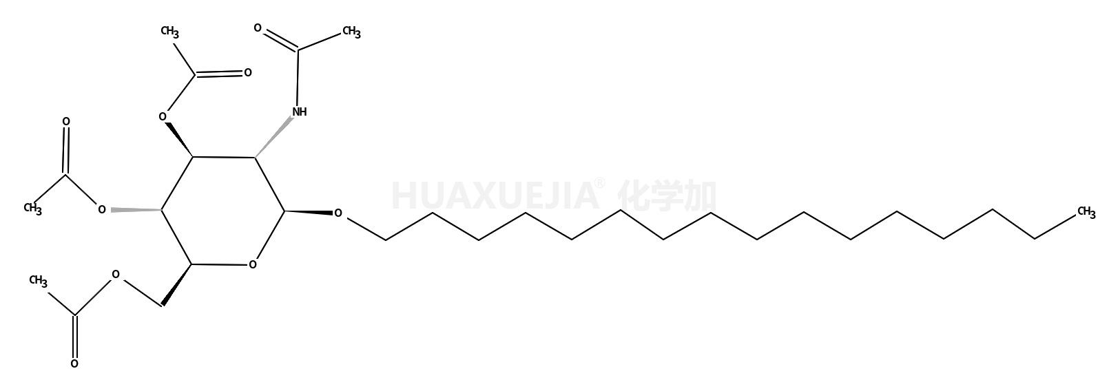 十六烷基-2,3,4,6-四-氧-乙酰基-β-D-吡喃氨基葡萄糖苷