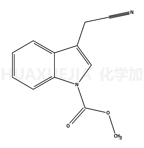 2-(1-methoxycarbonylindol-3-yl)acetonitrile