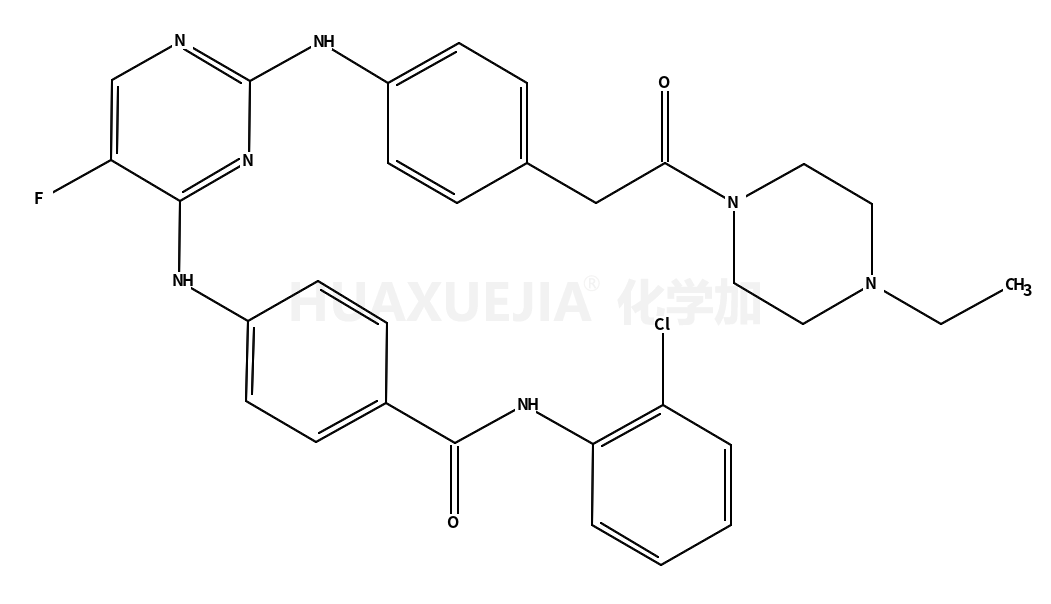 N-(2-氯苯基)-4-[[2-[[4-[2-(4-乙基-1-哌嗪基)-2-氧代乙基]苯基]氨基]-5-氟-4-嘧啶基]氨基]苯甲酰胺