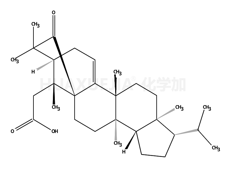 1H-5a,8-亚甲基环庚三烯并[a]环戊二烯并[f]萘-13-乙酸,2,3,3a,3b,4,5,6,7,8,9,10b,11,12,12a-十四氢-3b,7,7,10b,12a,13-六甲基-1-(1-甲基乙基)-6-羰基-,(1R,3aR,3bS,5aR,8R,10bS,12aR,13S)-