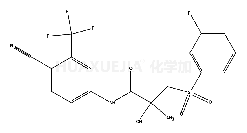 N-[4-cyano-3-(trifluoromethyl)phenyl]-3-(3-fluorophenyl)sulfonyl-2-hydroxy-2-methyl-propanamide