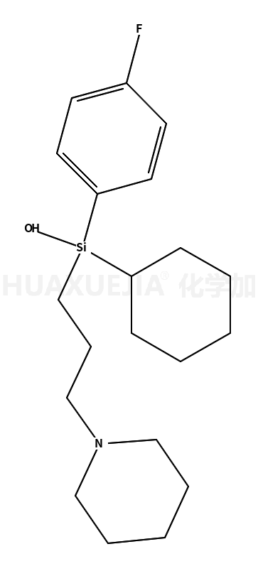 cyclohexyl-(4-fluorophenyl)-hydroxy-(3-piperidin-1-ylpropyl)silane