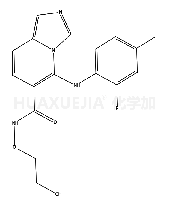 5-(2-fluoro-4-iodoanilino)-N-(2-hydroxyethoxy)imidazo[1,5-a]pyridine-6-carboxamide