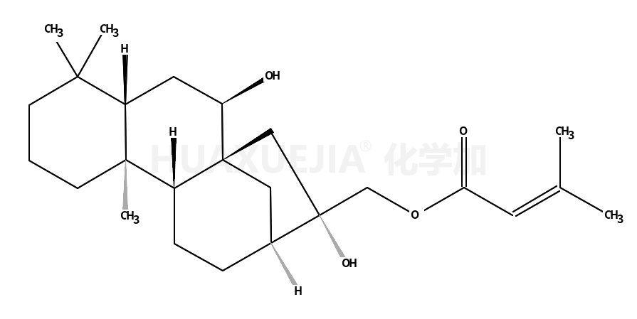 (5β,7β,8α,9β,10α,13α,16β)-7,16-Dihydroxykauran-17-yl 3-methyl-2-b utenoate