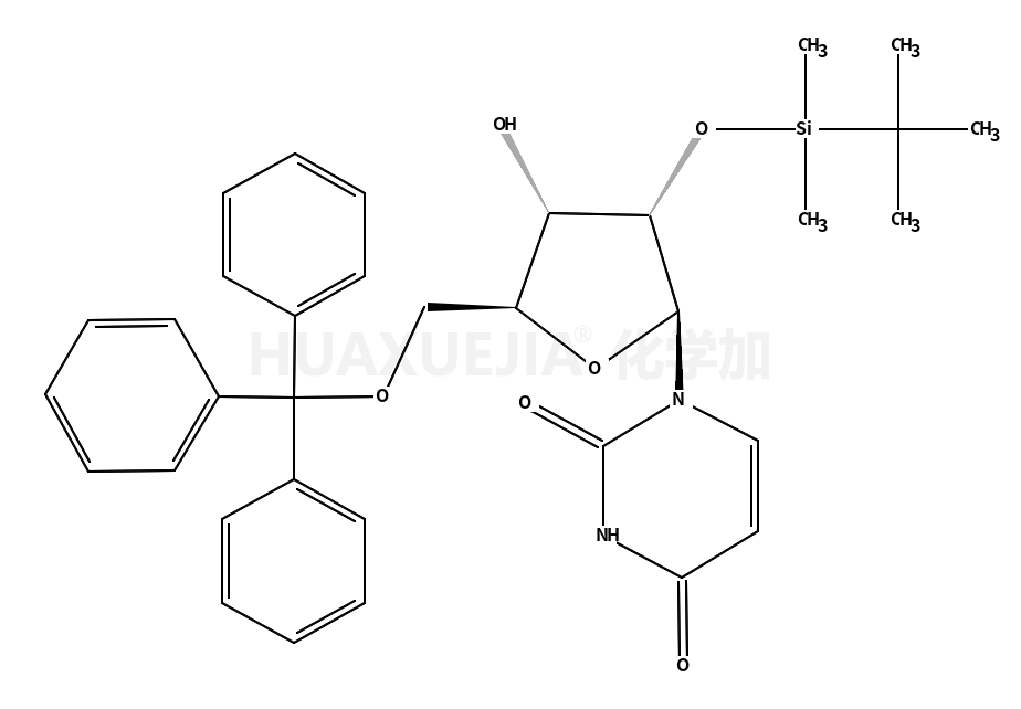 2'-O-(tert-butyldimethylsilyl)-5'-O-(triphenylmethyl)uridine