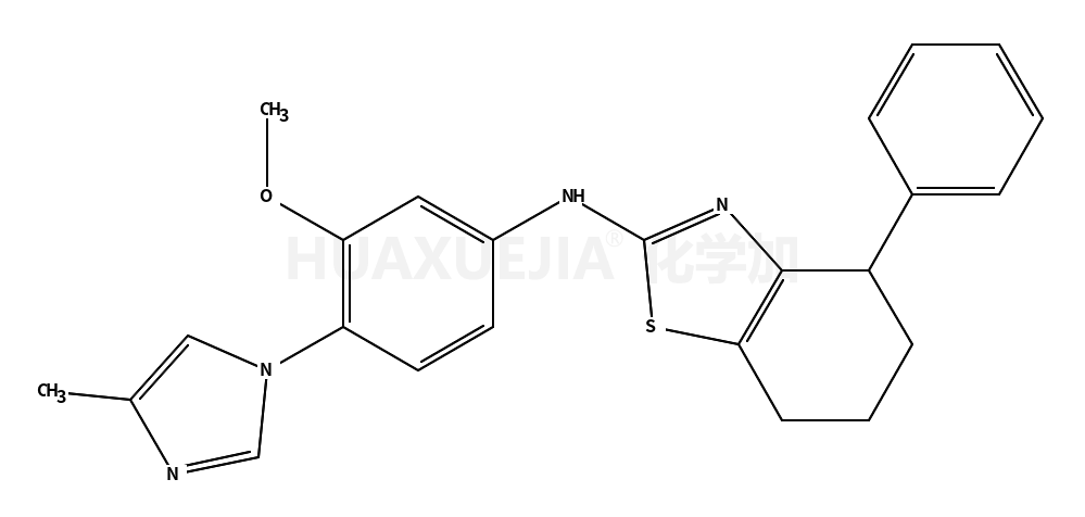 N-[3-methoxy-4-(4-methylimidazol-1-yl)phenyl]-4-phenyl-4,5,6,7-tetrahydro-1,3-benzothiazol-2-amine