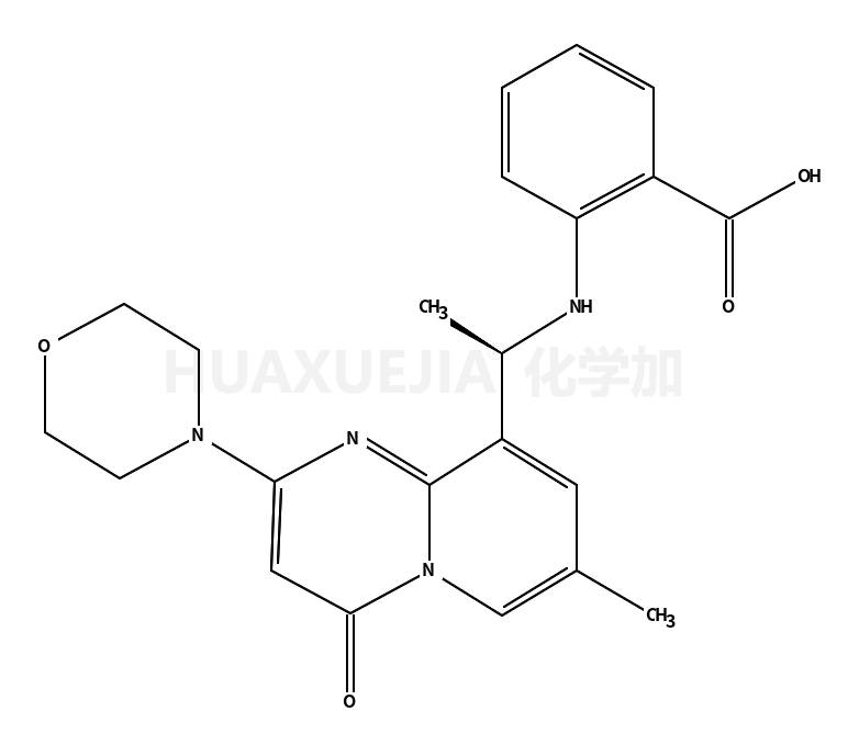 2-[[(1S)-1-[7-Methyl-2-(4-morpholinyl)-4-oxo-4H-pyrido[1,2-a]pyrimidin-9-yl]ethyl]amino]benzoic acid