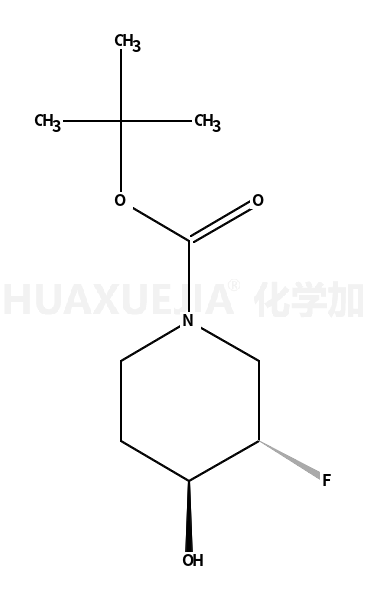 跨叔丁基-3-氟-4-羟基哌啶-1-羧酸