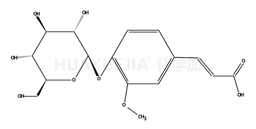 (E)-4-羟基-3-甲氧基肉桂酸4-O-β-D-吡喃葡萄糖苷