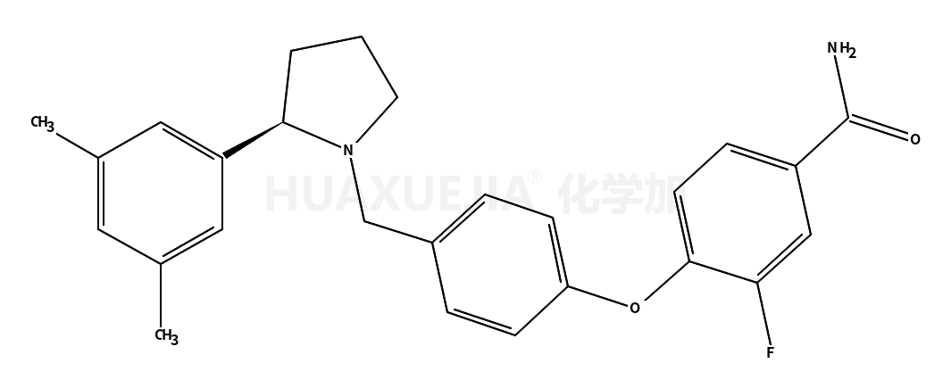 (S)-4-(4-((2-(3,5-二甲基苯基)吡咯烷-1-基)甲基)苯氧基)-3-氟苯甲酰胺