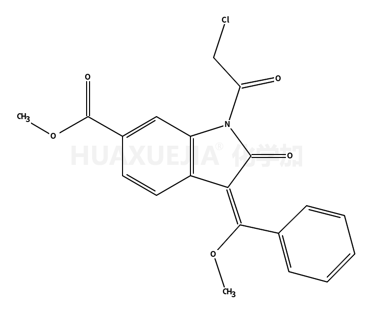 (3E)-1-(2-氯乙?；?-2,3-二氫-3-(甲氧基苯基亞甲基)-2-氧代-1H-吲哚-6-羧酸甲酯