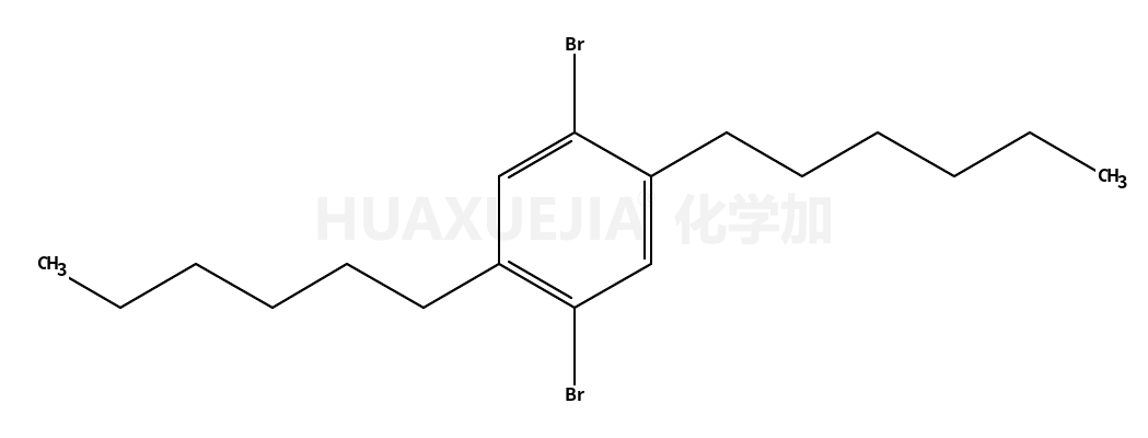 2,5-二己基-1,4 - 二溴苯 