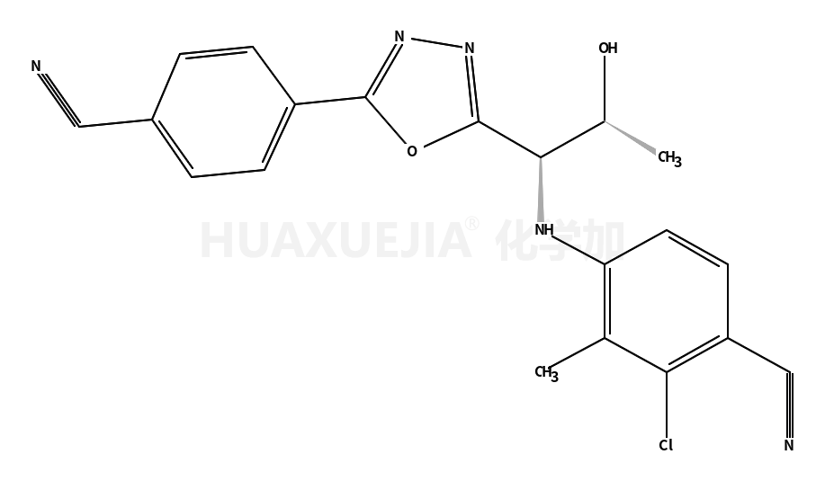 2-氯-4-[[(1R,2S)-1-[5-(4-氰基苯基)-1,3,4-恶二唑-2-基]-2-羟基丙基]氨基]-3-甲基苯甲腈