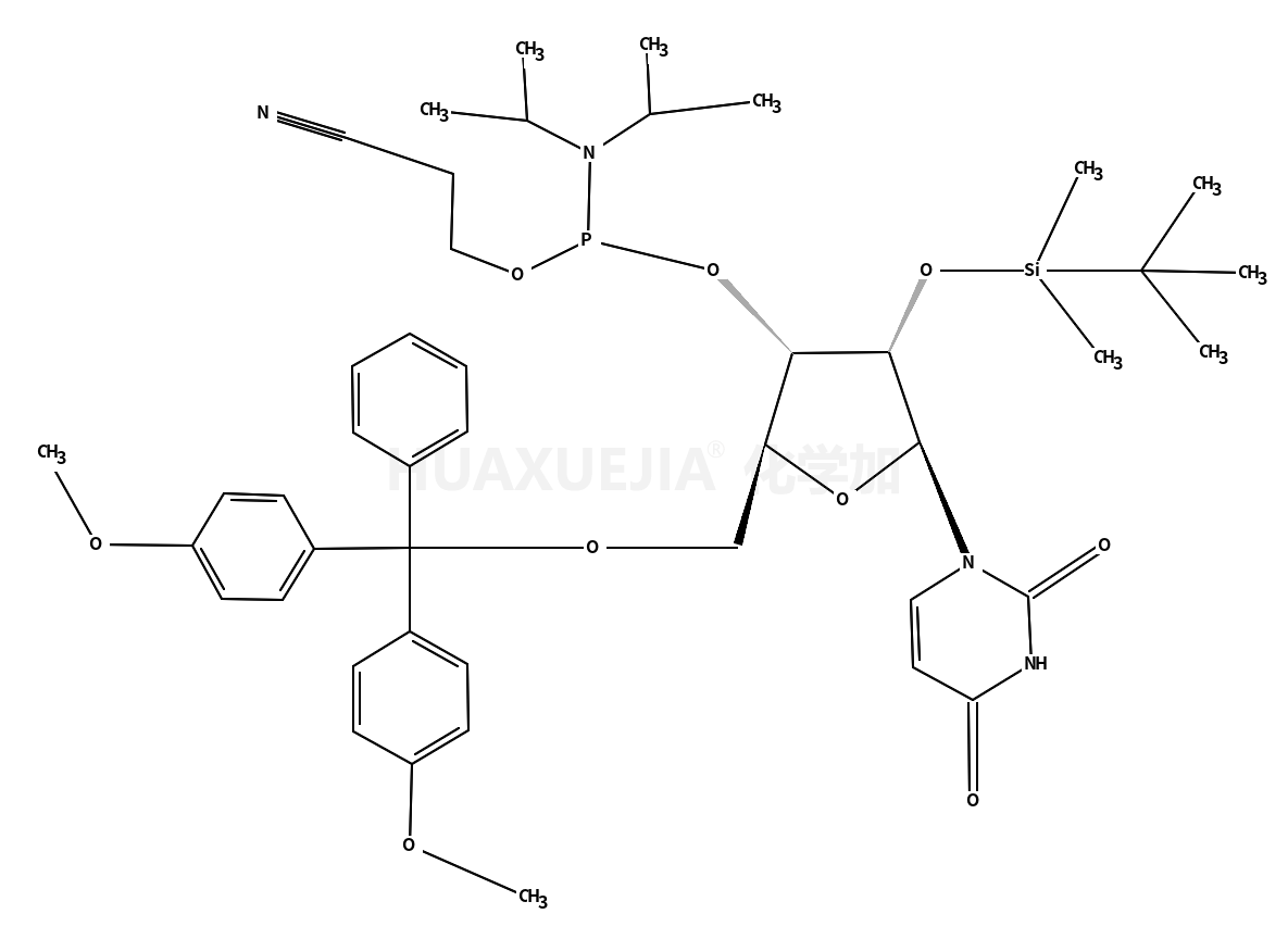 5-O-(4,4-二甲氧基三苯甲基)-2-O-[(叔丁基)二甲基硅基]尿苷-3-(2-氰基乙基-N,N-二异丙基)亚磷酰胺