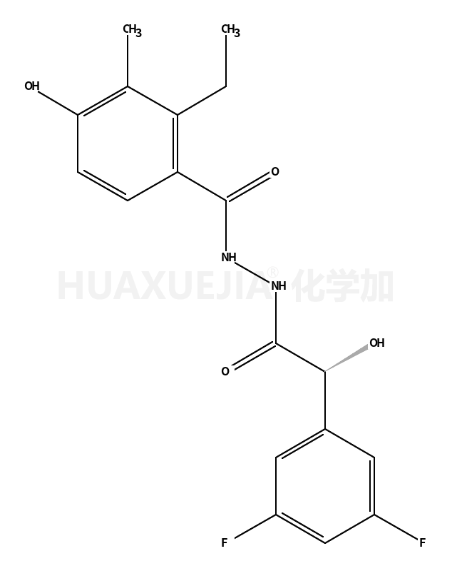 (ALPHAS)-3,5-二氟-ALPHA-羟基苯乙酸 2-(2-乙基-4-羟基-3-甲基苯甲酰基)肼