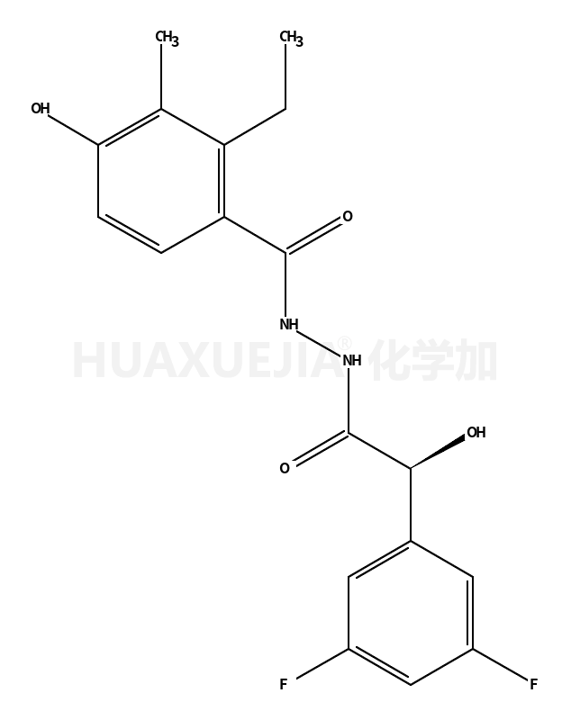 (ALPHAR)-3,5-二氟-ALPHA-羟基苯乙酸 2-(2-乙基-4-羟基-3-甲基苯甲酰基)肼