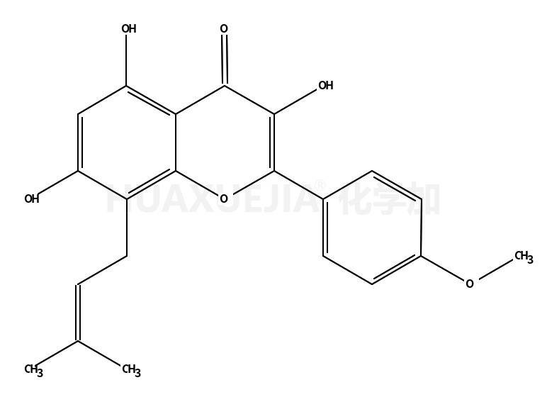 3,5,7-trihydroxy-2-(4-methoxyphenyl)-8-(3-methylbut-2-enyl)chromen-4-one