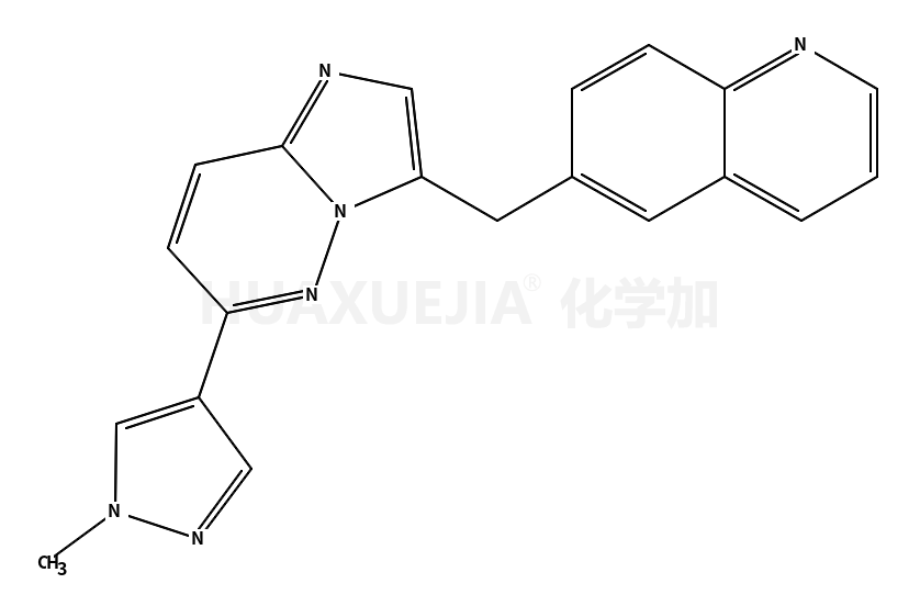 6-[[6-(1-methylpyrazol-4-yl)imidazo[1,2-b]pyridazin-3-yl]methyl]quinoline