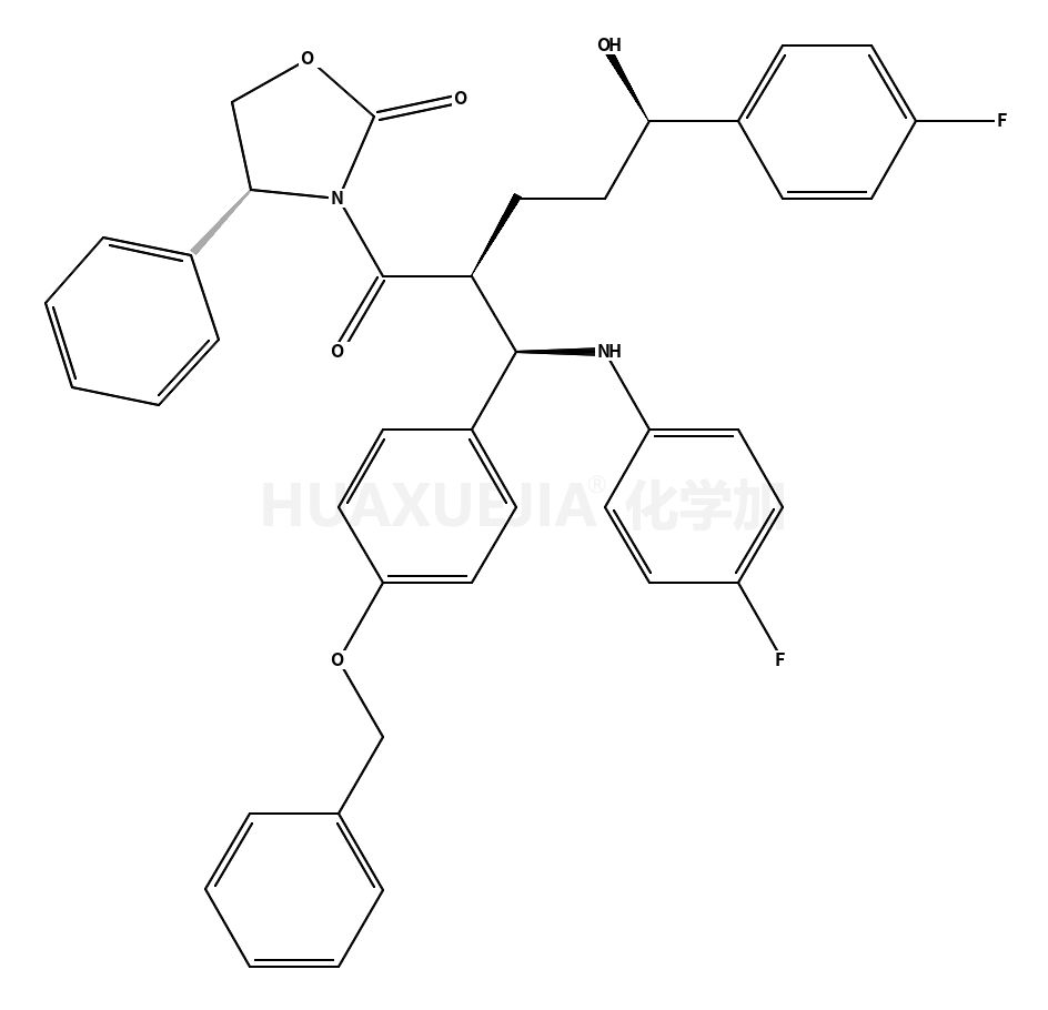 3-[2((R)-[(S)-(4-芐氧苯基)-（4-氟苯氨基）-甲基]-5-（4-氟苯基）-5-（S）-羥戊酰基]-4（S）-苯基-2-惡唑烷酮